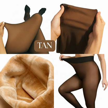 Shaping fleece tights